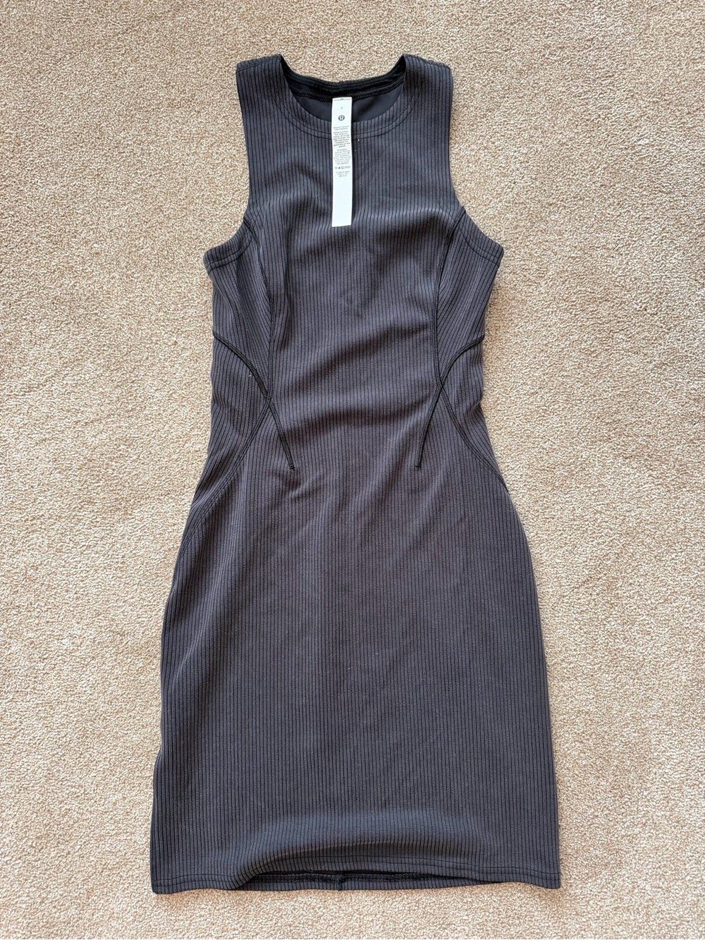 Lululemon Ribbed Softstreme Slim-Fit Tank Dress